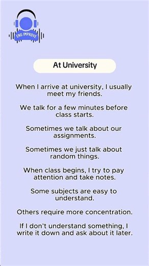 English Shadowing Pt.4 (At University)