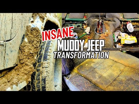 Car Detailing The Dirtiest Muddiest Jeep Ever! Complete Disaster Car Cleaning Restoration