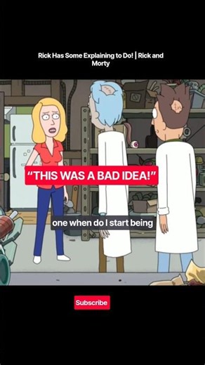 Rick’s Experiment Just Got Awkward! | Rick and Morty#rickandmorty #experiment #shortsfeed #trending