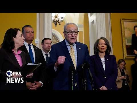 WATCH LIVE: Senate Democratic leaders hold news conference as Trump readies for China trip