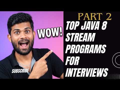 Java 8 Stream Programs for Interviews | Sum, Filter & Min/Max Explained #java #javastreams