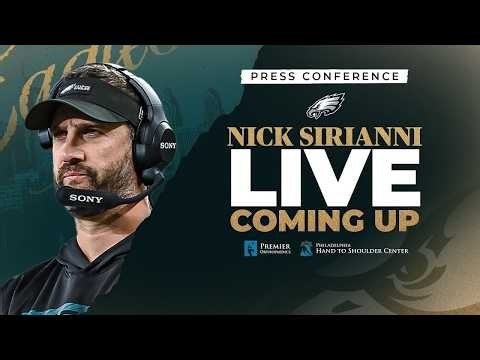 Nick Sirianni Live Eagles press conference | Today at 11:20a