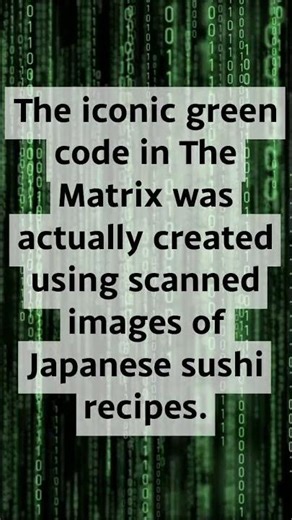 The Matrix Code Isn’t Random