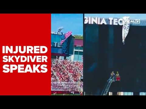 'Hit by a train': Skydiver with Ohio based team injured in viral jumbotron crash