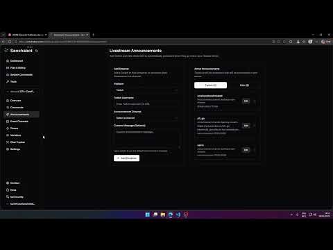 How to Automate Twitch & Kick Stream Announcements + Discord Events (Live Test) | Senchabot Tutorial