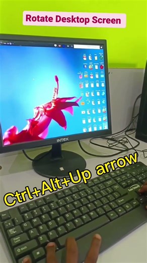 How to rotate screen #computereducation #computerbasicknowledge