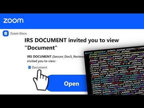FAKE Zoom Taxes MALWARE