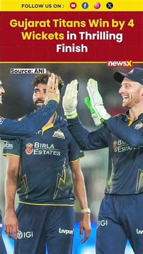 #ipl2026 | Gujarat Titans Win by 4 Wickets in Thrilling Finish #gt #rcb #shorts