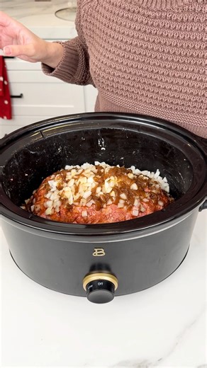 All in one crockpot dinner I make french onion meatloaf in my slow cooker. | Rick's Friend Justine