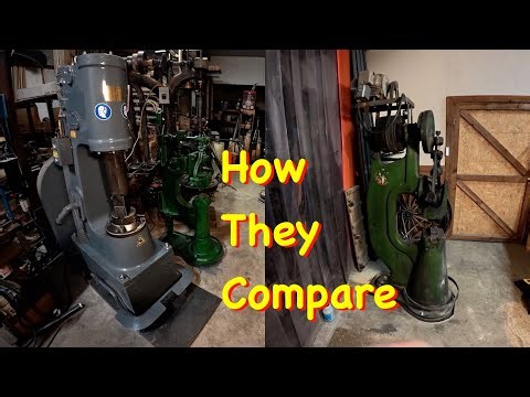 Comparing My 3 Power Hammers, 88 lb, 50 lb, & 30 lb. | Engels Coach Shop