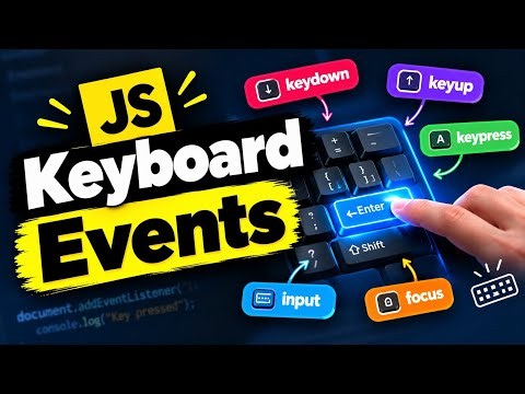 JavaScript Keyboard Events Explained | keydown & keyup with Examples