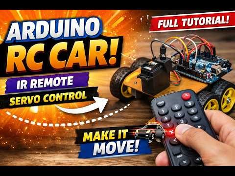 Build a Remote Control Car with Arduino 🚗 | IR Remote + Servo (Full Beginner Tutorial)