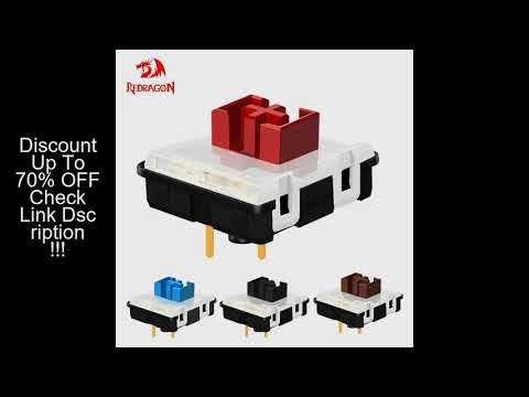 REDRAGON SMD RGB MX Low Profile 5.5 switch 3Pin Clicky Linear Tactile silent Mechanical keyboard red