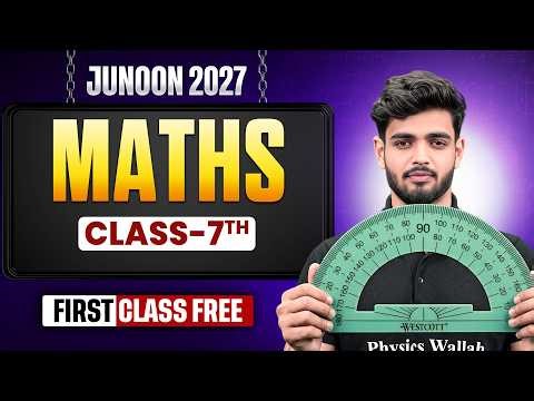 First FREE Maths Class 🔴 LIVE | Class 7 Junoon 2027 | Priyanshu Sir
