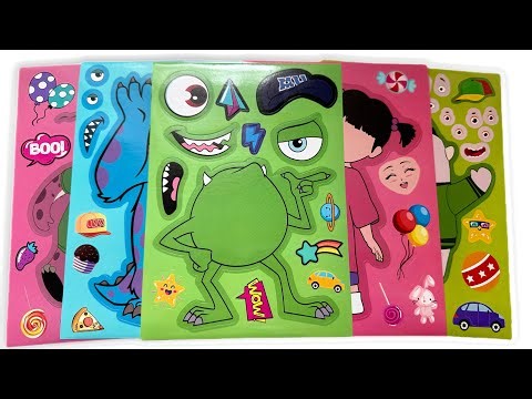 🧩Paper DIY🧩Monsters University Sticker Book 🧩Mike Wazowski, Sullivan 