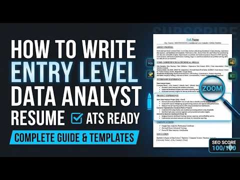 How to make ENTRY LEVEL DATA ANALYST RESUME