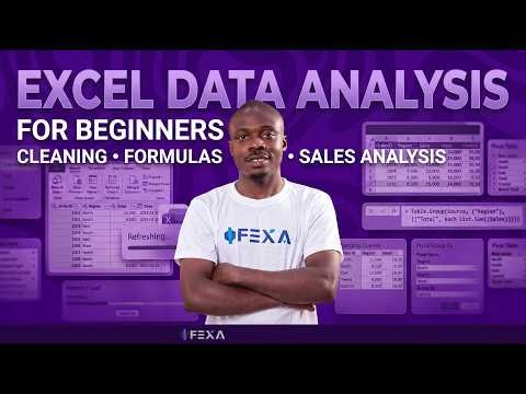Excel Data Analysis for Beginners: Cleaning, Formulas & Sales Analysis