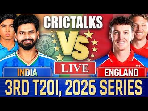 🔴 Live: IND vs ENG, 3rd T20I, 2026 Series, Cricket Live Match Today, Live Score Commentary - 8 Over