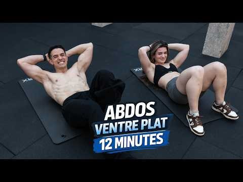 Séance Abdos Ventre-plat intense 12 minutes à la maison !!