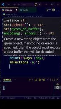 🦠 This Python code shows pandemic growth, like hantavirus infection! #shorts #python #coding