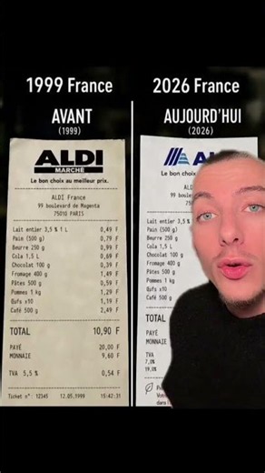The price difference at Aldi between 1999 and 2026 is insane! 😱