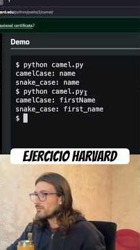 De variables camelCase a snake_case | Ejercicio de Harvard con Python