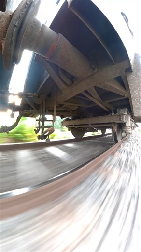 Train Jumps, Under Carriage View. #railway #shorts