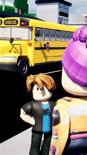 Little Rumi doesn't want to go to school 😂 | am not cute anymore #roblox #shorts #robloxshorts