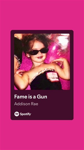 Fame is a Gun - Addison Rae Lyrics 💫