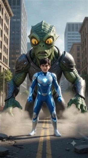 Chiku Becomes a SUPERHERO! 🦸‍♂️🔥 Alien Invasion in the City! 👽 #Shorts