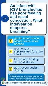 Peds RSV Bronchiolitis Exam Quiz: Can You Spot Respiratory Distress Before It's Severe?