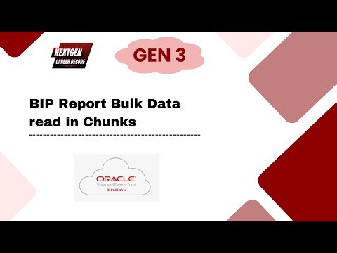 BIP Report Bulk Data Read in Chunk | Oracle Integration Cloud | OIC BIP Report