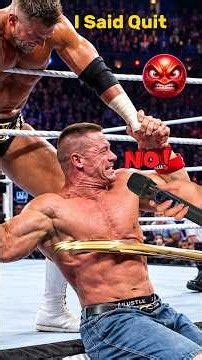 John Cena vs. The Miz -"I Quit" Match! 💥 #wwe #youtubeshorts #viralshorts #shorts #johncena #viral