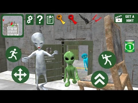 I OPENED THEIR BUNKER!. Alien Neighbor. Area 51 Escape (Part 2)