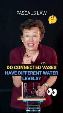 Can connected vases have different #water levels? 💧🧪 #shorts #DrTatiana #physics