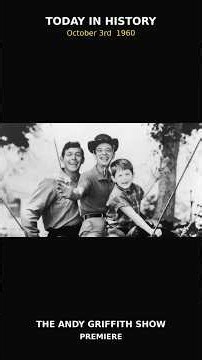 This Day in History: The Andy Griffith Show #AndyGriffith #Mayberry #October3