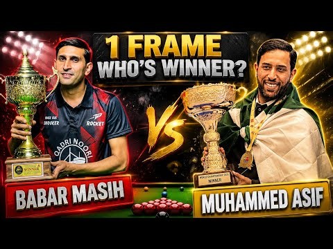 Muhammad Asif vs Babar Masih | 1 Frame Who’s Winner? 🏆 | Snooker Legends Battle | Snooker Champions