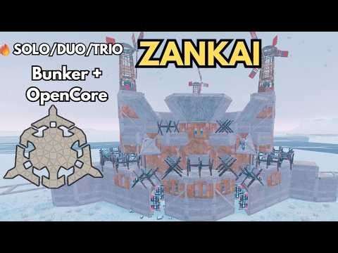 🔥ZANKAI - Perfect Solo/Duo/Trio Bunker Base (OpenCore) Rust Base Design