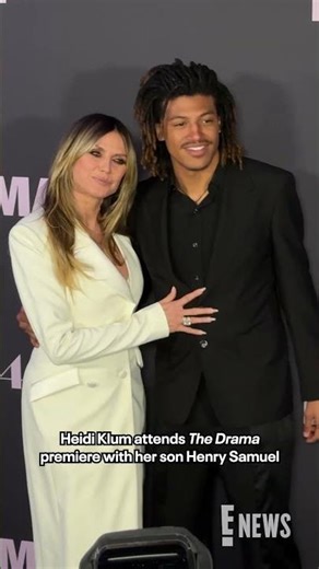 Heidi Klum and her son, Henry Samuel, arrive in style at the premiere of "The Drama" in NYC. 🤍