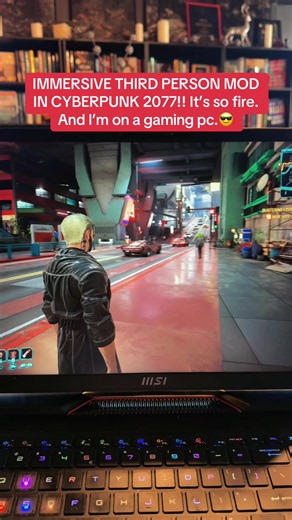 Immersive Third person mod in cyberpunk 2077 is amazing, it runs so well, it feels like it was created by the actual devs. ❤️🎮🙏 #cyberpunk2077 #thirdpersonmod #gamers #gaming #gamingontiktok