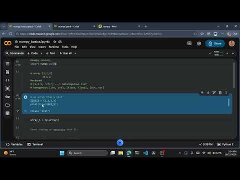 numpy | arrays | Numerical Python