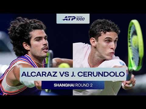 Carlos Alcaraz vs Juan Manuel Cerundolo Highlights | Shanghai 2026 Round 2