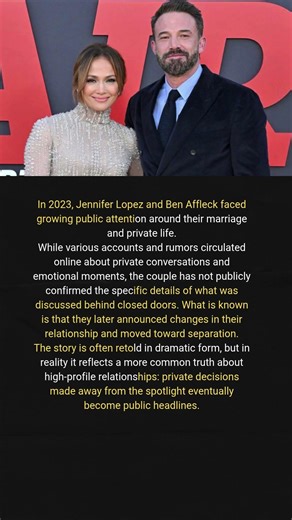 Why Jennifer Lopez and Ben Affleck Walked Away in Different Silence