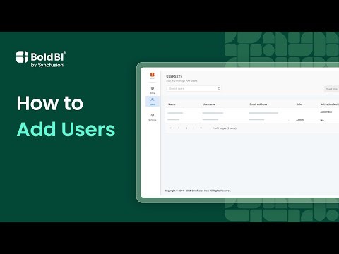 How to Add Users | Bold BI