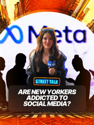 A new study says that New York is the most social media-addicted state in the country. And this week, Meta is on trial in federal court as 29 states are suing the tech giant for purposely designing its social media products including Facebook and Instagram to get kids hooked. Is anyone not addicted to social media? #StreetTalk #socialmedia #nyc #newyork