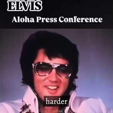 In 1972 Elvis Presley gave a press conference for Aloha from Hawaii