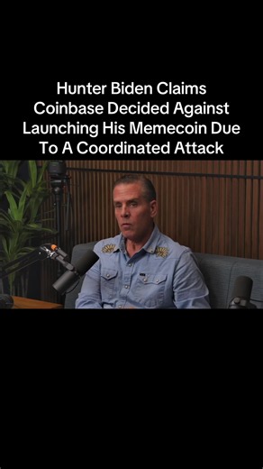 @Hunter Biden explains how his memecoin launch went wrong. He claims Coinbase decided against listing it after a coordinated attack, which left the coin open to snipers who wrecked the launch due to little liquidity. #coinbase #memecoin #hunterbiden #podcastclips