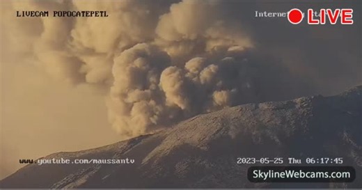 【LIVE】 Live Cam Volcano Popocatépetl | SkylineWebcams
