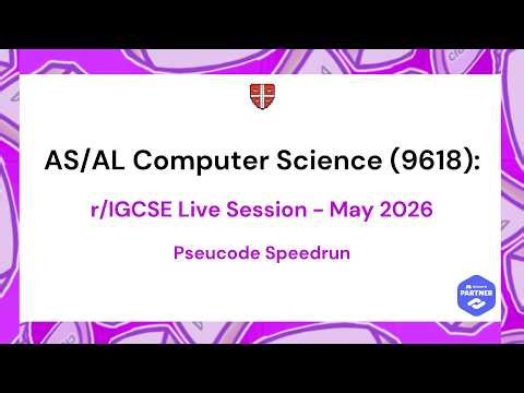 All of AS/AL Computer Science 9618 Pseudocode (M/J 2026)