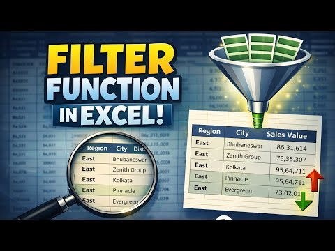 FILTER Function in Excel With 5 Examples | How to Use Advanced Filter Function for Dynamic Result⚡